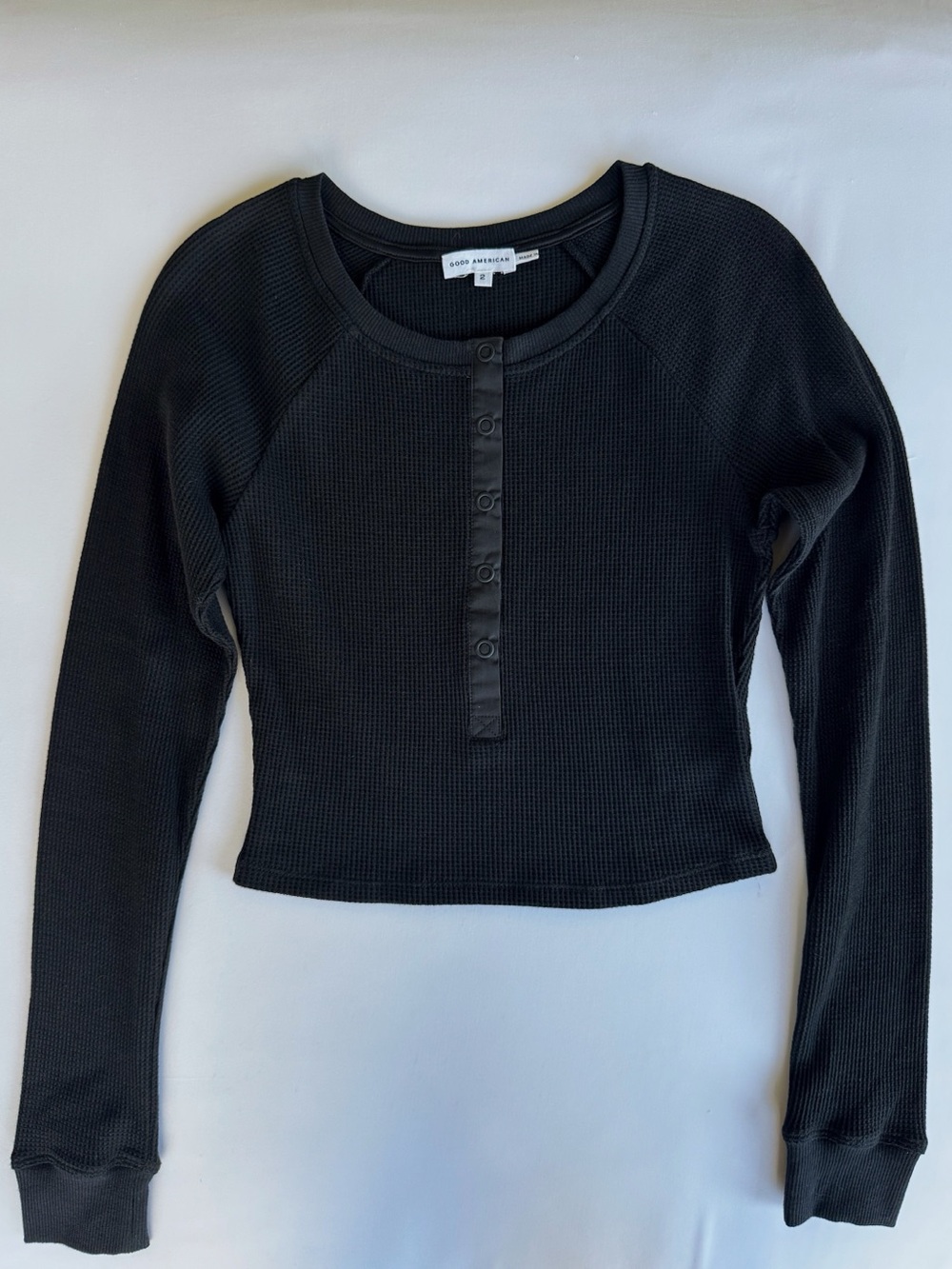 Good American Cropped Long Sleeve